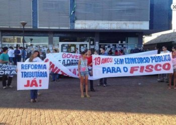 SINDARE e AUDIFISCO participam de manifestação. Categoria está há 19 anos sem concurso público