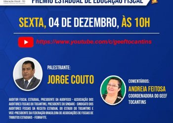 Prêmio Estadual de Educação Fiscal em destaque: Audifisco e Sindare em live sobre o tema
