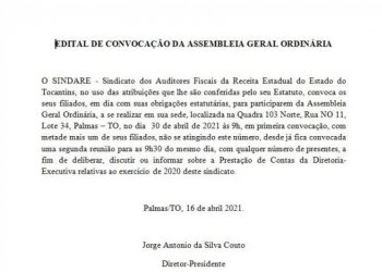 EDITAL DE CONVOCAÇÃO DA ASSEMBLEIA GERAL EXTRAORDINÁRIA
