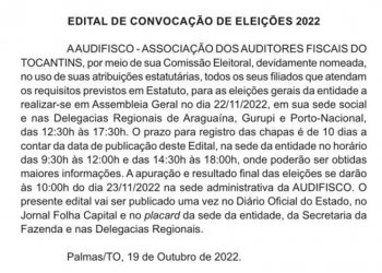 AUDIFISCO convoca eleição de 2022