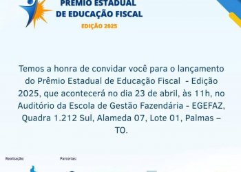 AUDIFISCO lança o Prêmio Estadual de Educação Fiscal - Edição 2025 nesta quarta-feira, 23 de abril