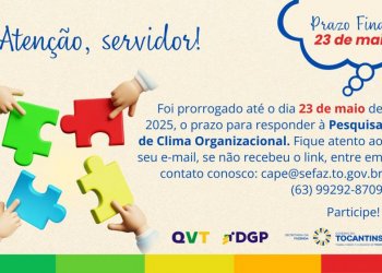 PARTICIPE DO QUESTIONÁRIO DE CLIMA ORGANIZACIONAL - PRAZO PRORROGADO