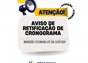 ATENÇÃO! INSCRIÇÕES PRORROGADAS - ÚLTIMA CHANCE!