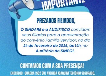 CONVITE IMPORTANTE -  Apresentação Convênio Família Servidor, dia 24 de fevereiro