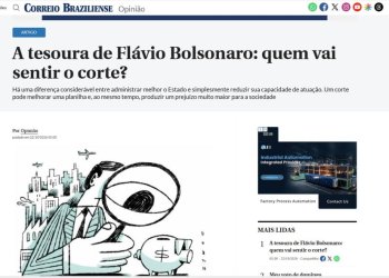 Artigo de Rodrigo Spada no Correio Braziliense alerta para riscos de cortes nos serviços públicos