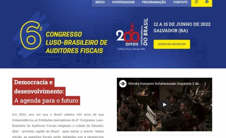 Inscreva-se no 6° Congresso Luso Brasileiro de Auditores Fiscais