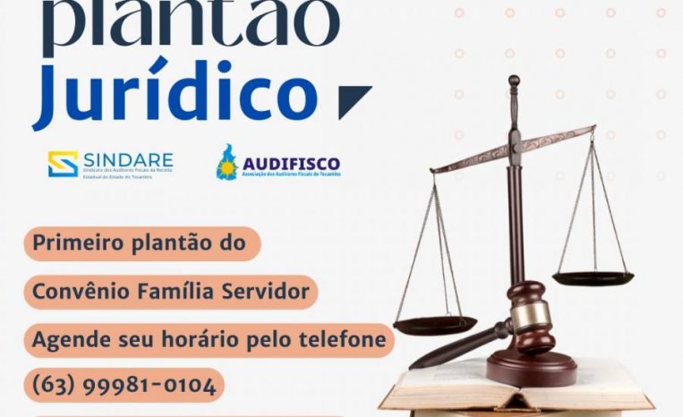 ATENÇÃO PARA O PLANTÃO JURÍDICO ON-LINE - CONVÊNIO FAMÍLIA SERVIDOR