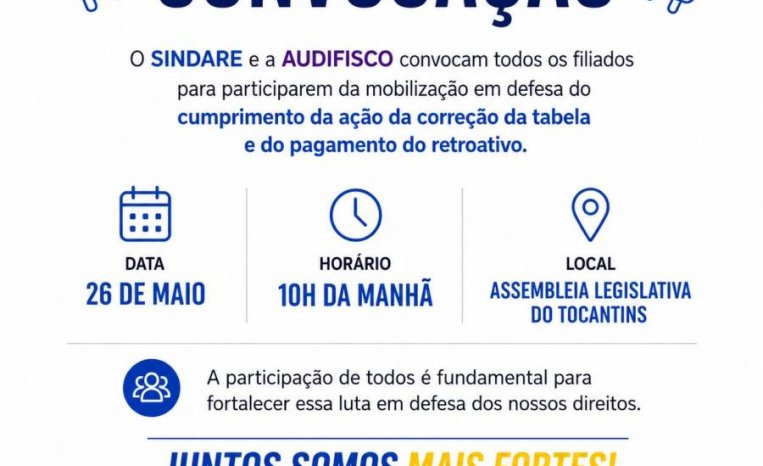 CONVOCAÇÃO - Dia 26, 10hs na ALETO